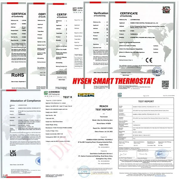 Certification details of HY818_