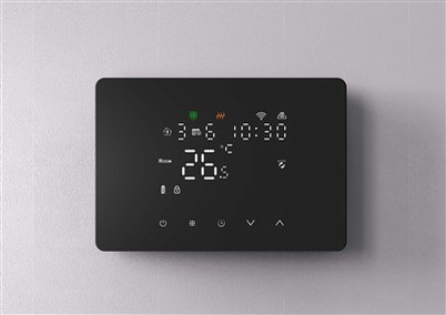 Black Soft-light Zigbee Zigbee Gas Boiler Thermostat